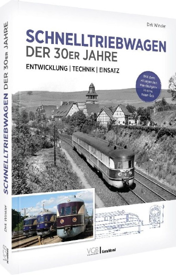 Buchcover und Innenansicht für das Buch: Schnelltriebwagen der 30er Jahre - Entwicklung | Technik | Einsatz