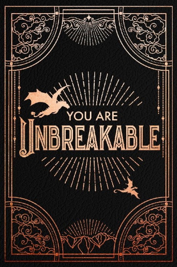Buchcover und Innenansicht für das Buch: Official Iron Flame Journal: You Are Unbreakable Edition with Lined Pages