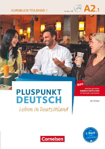 Buchcover und Innenansicht für das Buch: Pluspunkt Deutsch A2: Teilband 1 - Allgemeine Ausgabe - Kursbuch mit Video-DVD