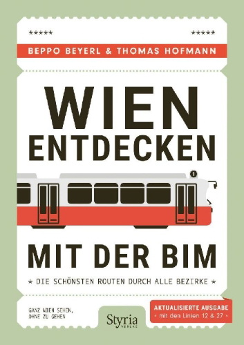 Buchcover und Innenansicht für das Buch: Wien entdecken mit der Bim