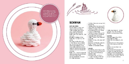Buchcover und Innenansicht für das Buch: Mini Amigurumi Birds: 25 Tiny Flying Creatures to Crochet