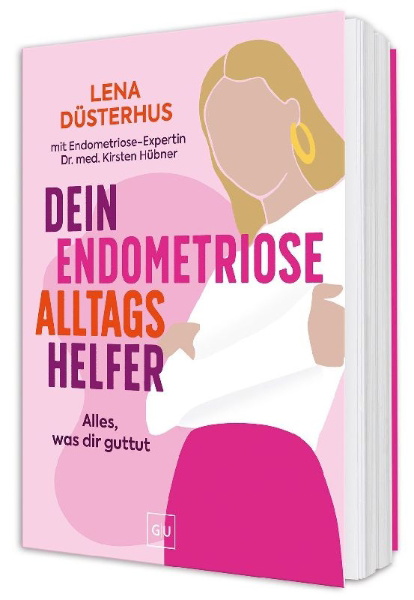 Buchcover und Innenansicht für das Buch: Dein Endometriose-Alltagshelfer
