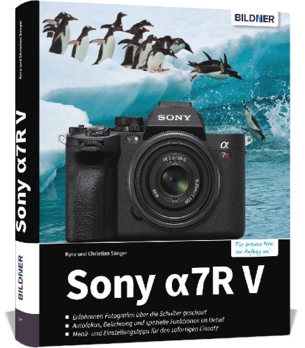 Buchcover und Innenansicht für das Buch: Sony A7R V