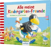 Buchcover und Innenansicht für das Buch: Der kleine Rabe Socke: Alle meine Kindergarten-Freunde