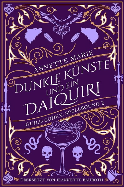 Buchcover und Innenansicht für das Buch: Dark Arts and a Daiquiri