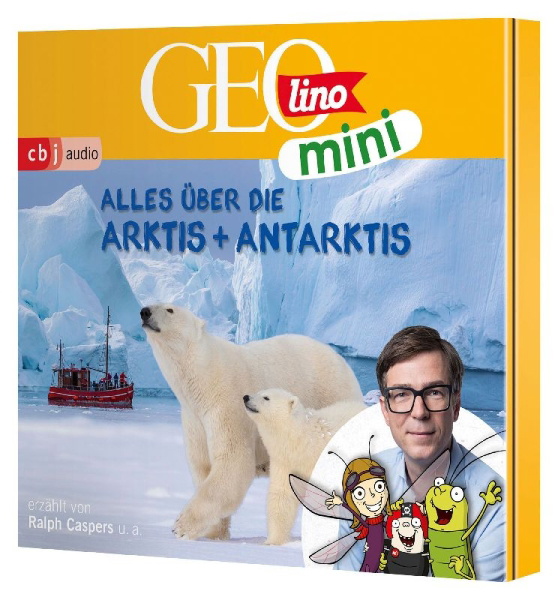 Buchcover und Innenansicht für das Buch: GEOLINO MINI: Alles über die Arktis und Antarktis