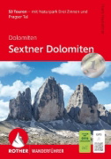 Buchcover und Innenansicht für das Buch: Dolomiten - Sextner Dolomiten, Rother Wanderführer