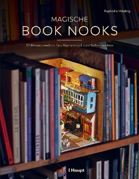 Buchcover und Innenansicht für das Buch: Magische Book Nooks
