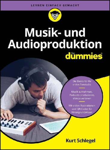 Buchcover und Innenansicht für das Buch: Musik- und Audioproduktion für Dummies