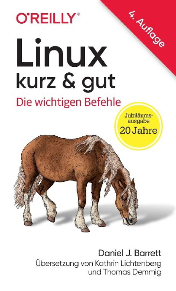 Buchcover und Innenansicht für das Buch: Linux kurz & gut