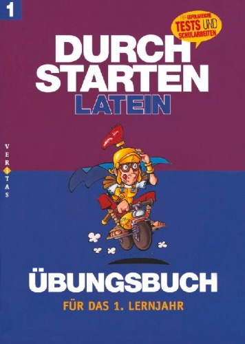 Buchcover und Innenansicht für das Buch: Durchstarten in Latein. Latein für das 1. Lernjahr. Dein Übungsbuch mit Lösungen