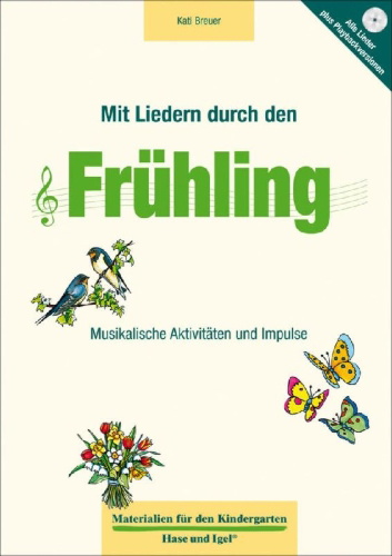 Buchcover und Innenansicht für das Buch: Mit Liedern durch den Frühling