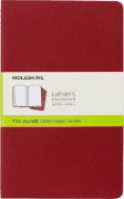 Buchcover und Innenansicht für das Buch: Moleskine Cahier Pocket Plain Red Cover L. 3er Pack