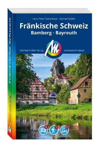 Buchcover und Innenansicht für das Buch: MICHAEL MÜLLER REISEFÜHRER Fränkische Schweiz