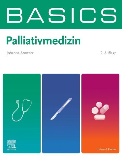 Buchcover und Innenansicht für das Buch: BASICS  Palliativmedizin