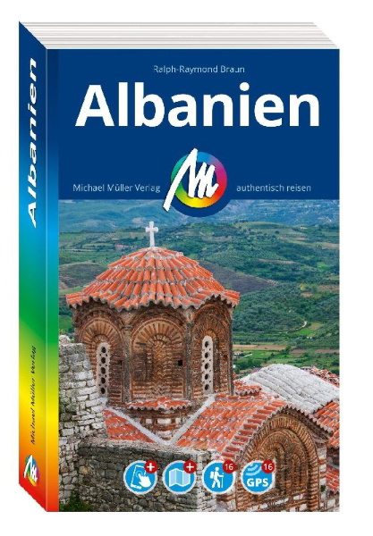 Buchcover und Innenansicht für das Buch: MICHAEL MÜLLER REISEFÜHRER Albanien