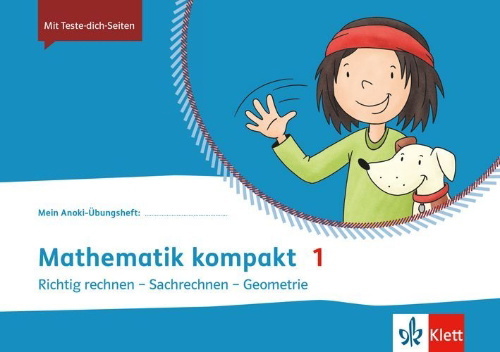 Buchcover und Innenansicht für das Buch: Mein Anoki-Übungsheft. Übungsheft Mathematik kompakt 1