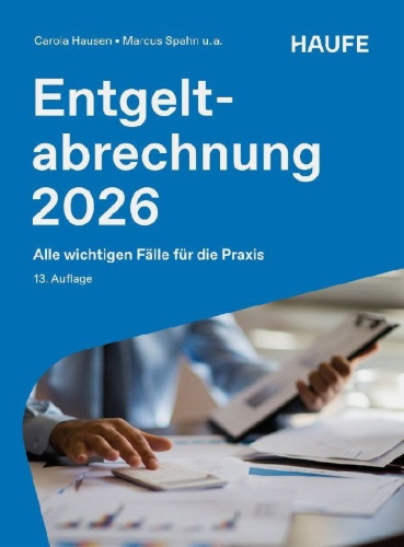 Buchcover und Innenansicht für das Buch: Entgeltabrechnung 2026