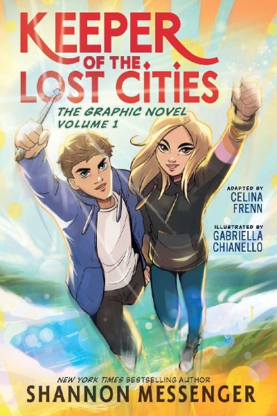 Buchcover und Innenansicht für das Buch: Keeper of the Lost Cities: The Graphic Novel Volume 1