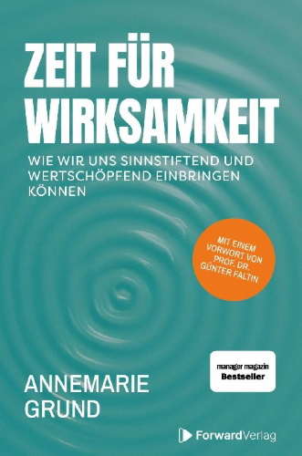 Buchcover und Innenansicht für das Buch: Zeit für Wirksamkeit
