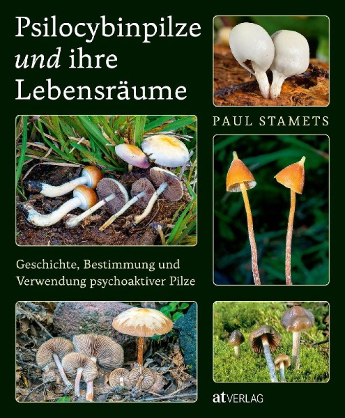 Buchcover und Innenansicht für das Buch: Psilocybin Mushrooms in their natural habitats