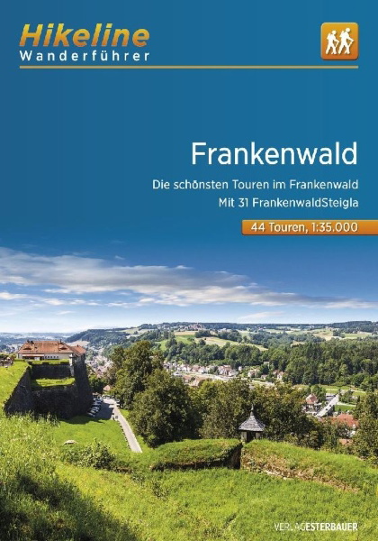 Buchcover und Innenansicht für das Buch: Wanderführer Frankenwald
