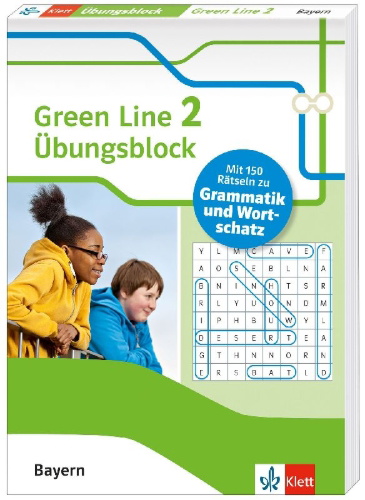 Buchcover und Innenansicht für das Buch: Green Line 2 Bayern Klasse 6 - Übungsblock zum Schulbuch