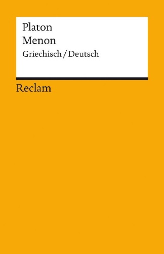 Buchcover und Innenansicht für das Buch: Menon