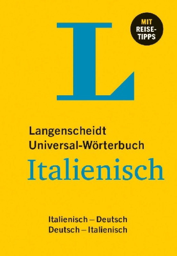 Buchcover und Innenansicht für das Buch: Langenscheidt Universal-Wörterbuch Italienisch