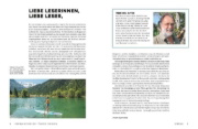 Buchcover und Innenansicht für das Buch: Yes we camp! Alpen-Camping an Seen und Flüssen