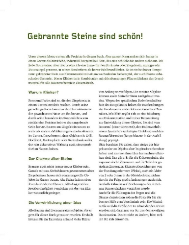 Buchcover und Innenansicht für das Buch: Bauen mit Ziegelsteinen