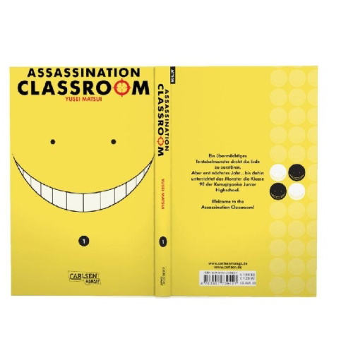 Buchcover und Innenansicht für das Buch: Ansatsu Kyoushitsu
