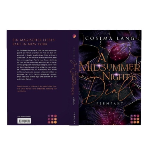 Buchcover und Innenansicht für das Buch: A Midsummer Night's Deal. Feenpakt