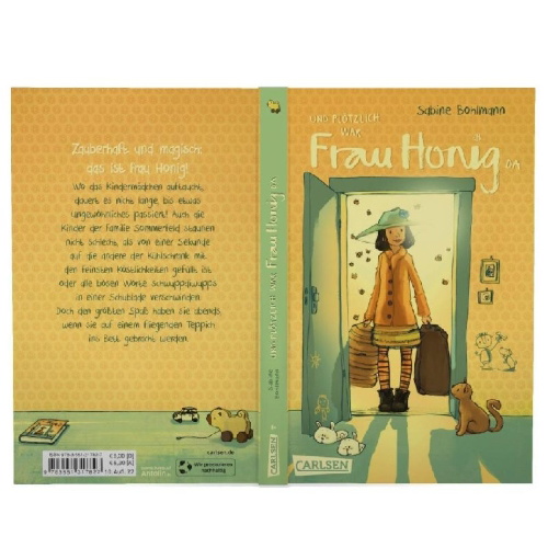 Buchcover und Innenansicht für das Buch: Und plötzlich war Frau Honig da