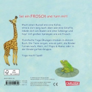 Buchcover und Innenansicht für das Buch: Turnen wie die Tiere - Yoga für Kinder