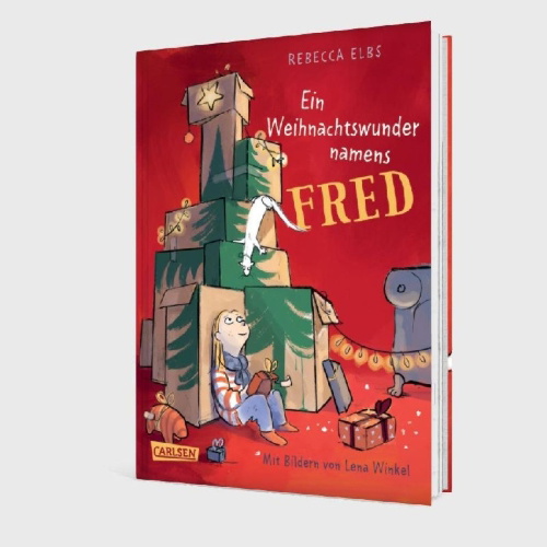 Buchcover und Innenansicht für das Buch: Ein Weihnachtswunder namens Fred