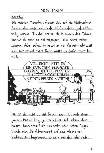 Buchcover und Innenansicht für das Buch: Diary of a wimpy kid - Cabin fever