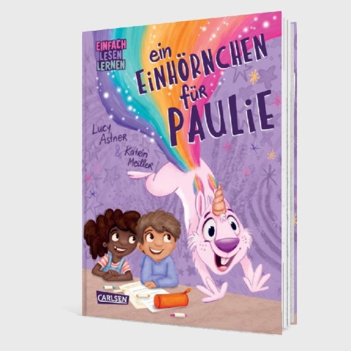 Buchcover und Innenansicht für das Buch: Ein Einhörnchen für Paulie