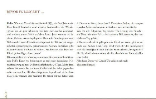 Buchcover und Innenansicht für das Buch: Escape Christmas