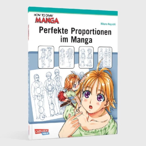 Buchcover und Innenansicht für das Buch: How To Draw Manga: Perfekte Proportionen im Manga