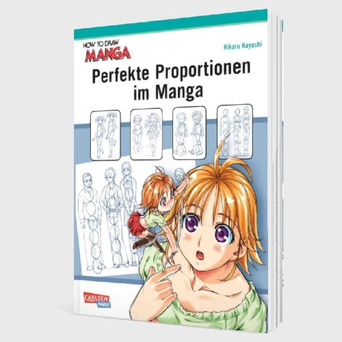 Buchcover und Innenansicht für das Buch: How To Draw Manga: Perfekte Proportionen im Manga