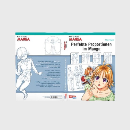 Buchcover und Innenansicht für das Buch: How To Draw Manga: Perfekte Proportionen im Manga
