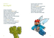 Buchcover und Innenansicht für das Buch: Lesenlernen mit Spaß - Minecraft 4: Ungeheuer - bis zum Untergang!