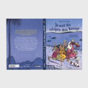Buchcover und Innenansicht für das Buch: Jo und die eiligen drei Könige