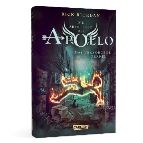 Buchcover und Innenansicht für das Buch: The Trials of Apollo Vol 1: The Hidden Oracle
