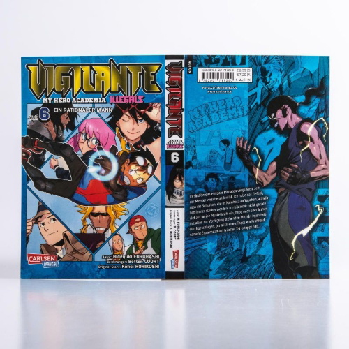 Buchcover und Innenansicht für das Buch: Vigilante: Boku no Hero Academia Illegals