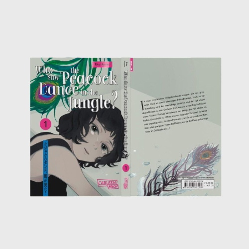 Buchcover und Innenansicht für das Buch: Kujaku no Dance, Dare ga Mita?