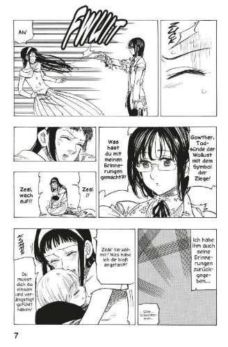Buchcover und Innenansicht für das Buch: Nanatsu no Taizai