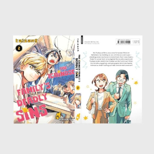 Buchcover und Innenansicht für das Buch: ICHINOSE-KE NO TAIZAI