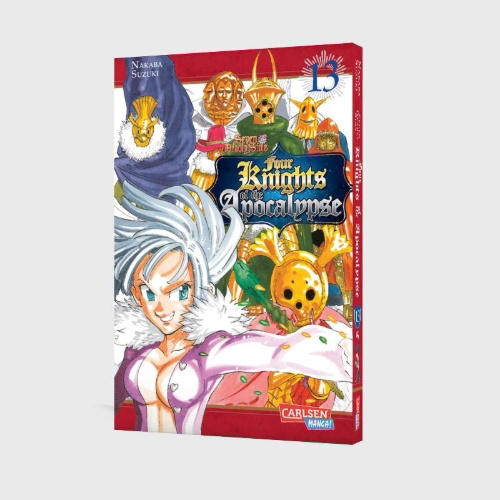 Buchcover und Innenansicht für das Buch: Mokushiroku no yonkishi